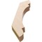 Ekena Millwork 3-inch W x 18-inch D x 24-inch H Olympic Rough Cedar Woodgrain TimberThane Knee Brace, Primed BRCUR03X18X24OLYRCPR - alternate 2